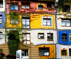 Hundertwasser house in Vienna